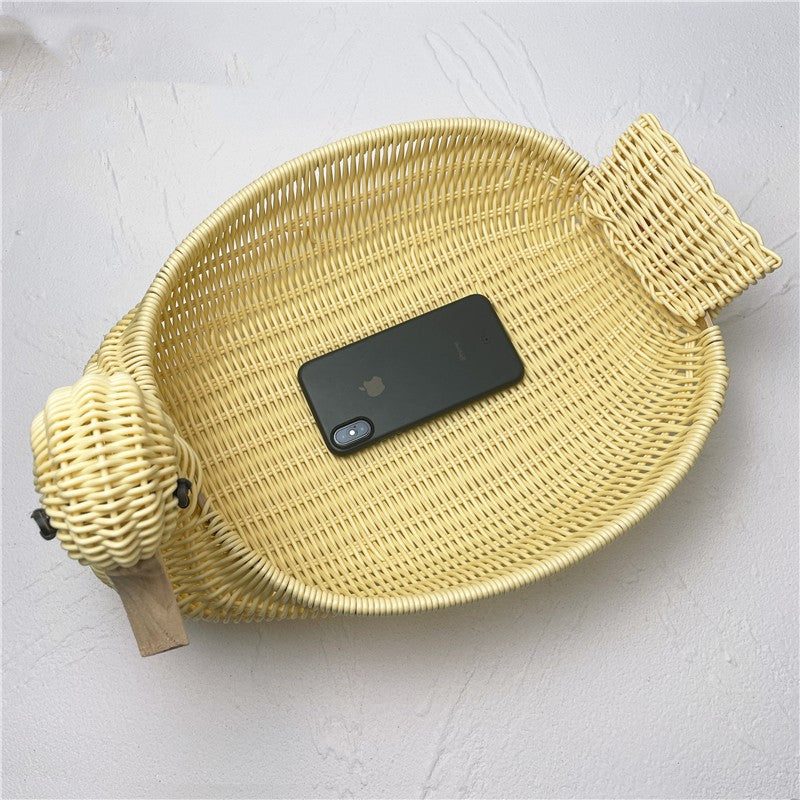 Rattan Wicker Bamboo Woven Storage Basket