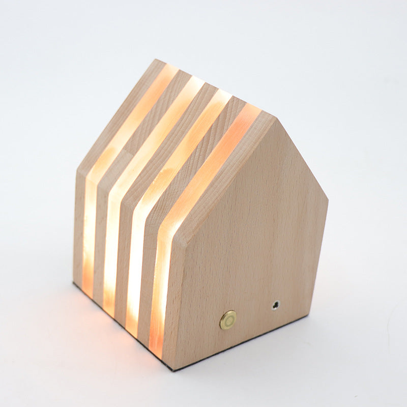 Nordic Girl Wooden Rechargeable LED Light